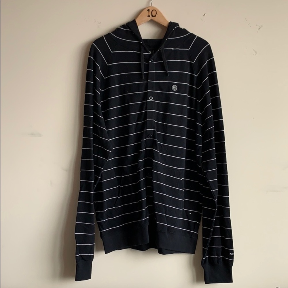 Freshjive Men’s knit stripped hoodie